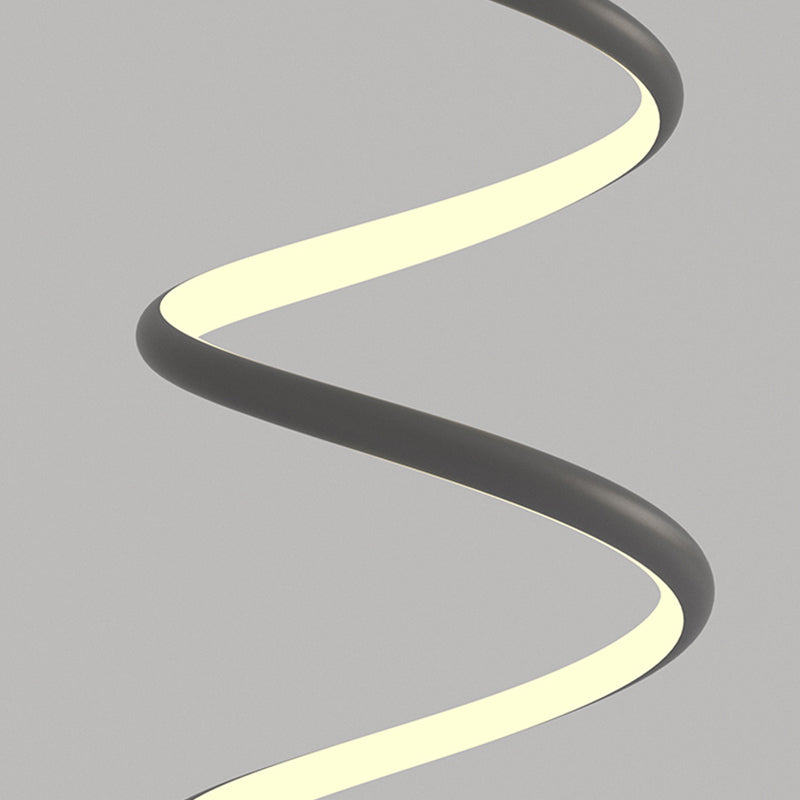 Zeitgenössischer Stil linearer Form Pendelleuchte Leuchte Metall 1 Lichthängerlampe