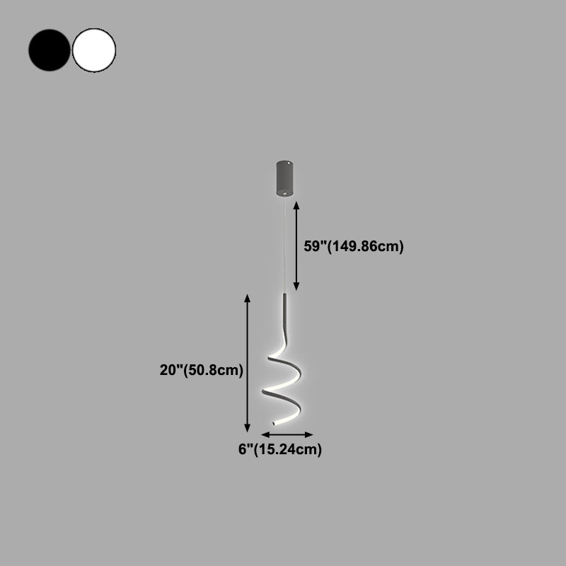 Zeitgenössischer Stil linearer Form Pendelleuchte Leuchte Metall 1 Lichthängerlampe