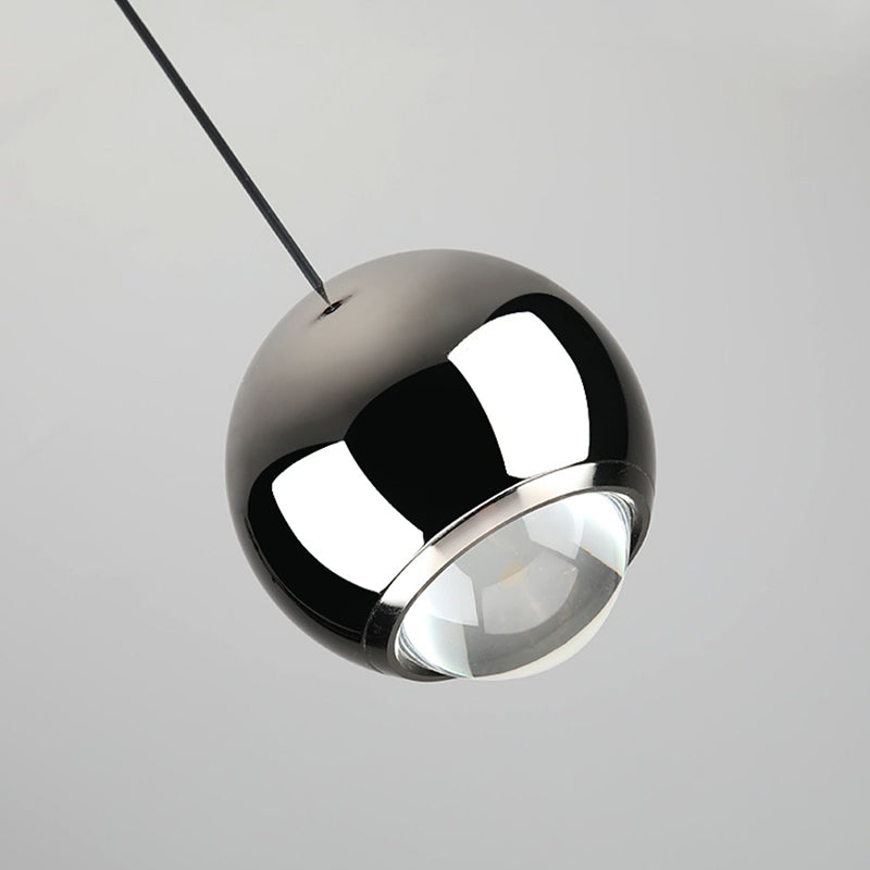 Postmoderne Aluminium -Anhänger Light Globe Form Hanging Anhänger für Wohnzimmer