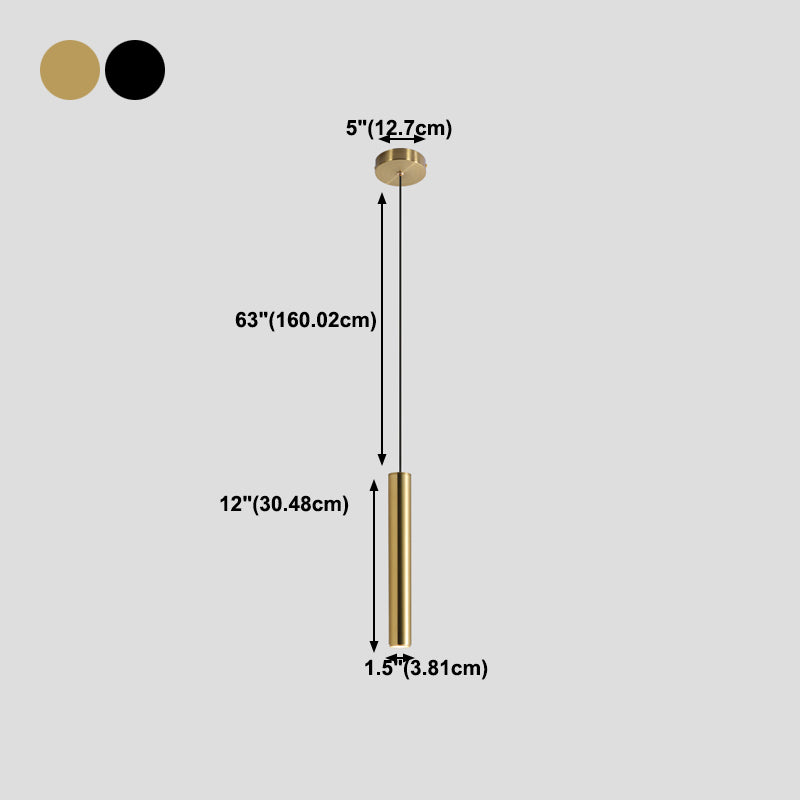 Moderner Metallheizen hell gerade LED Hanging Anhänger für Wohnzimmer