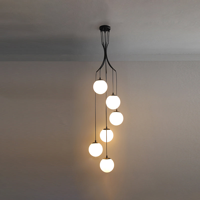 Kugelförmige Formglasanhänger Lichter Moderne Stil einzelne hängende Lampen
