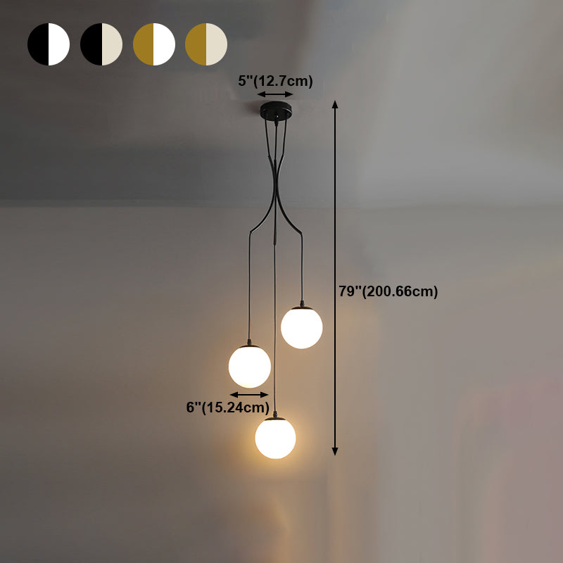 Kugelförmige Formglasanhänger Lichter Moderne Stil einzelne hängende Lampen