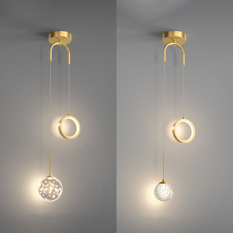 Kugelförmige Formmetallhängelampen modern