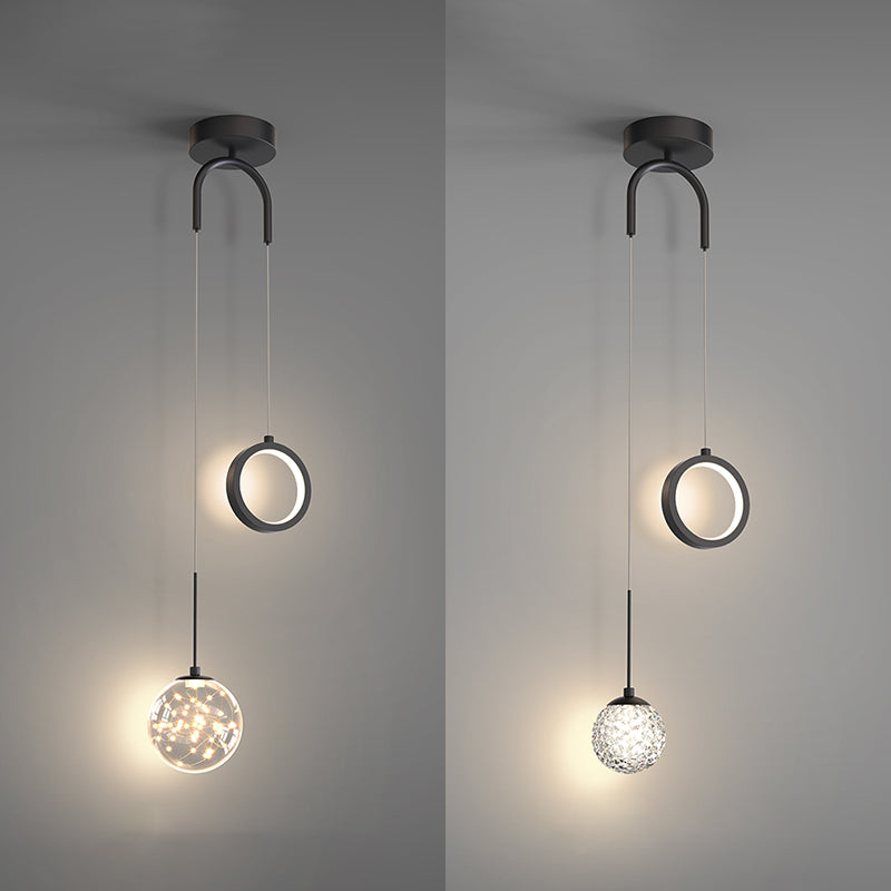 Kugelförmige Formmetallhängelampen modern
