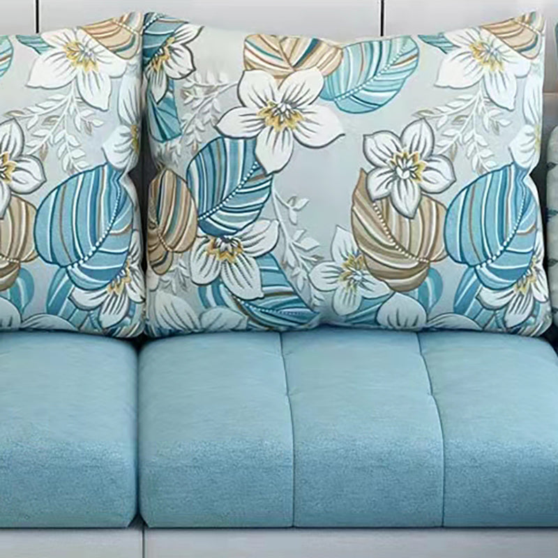 106.3"D x 57"W x 35.43"H Square Arm Sectionals, Modern High Back Sofa with Storage