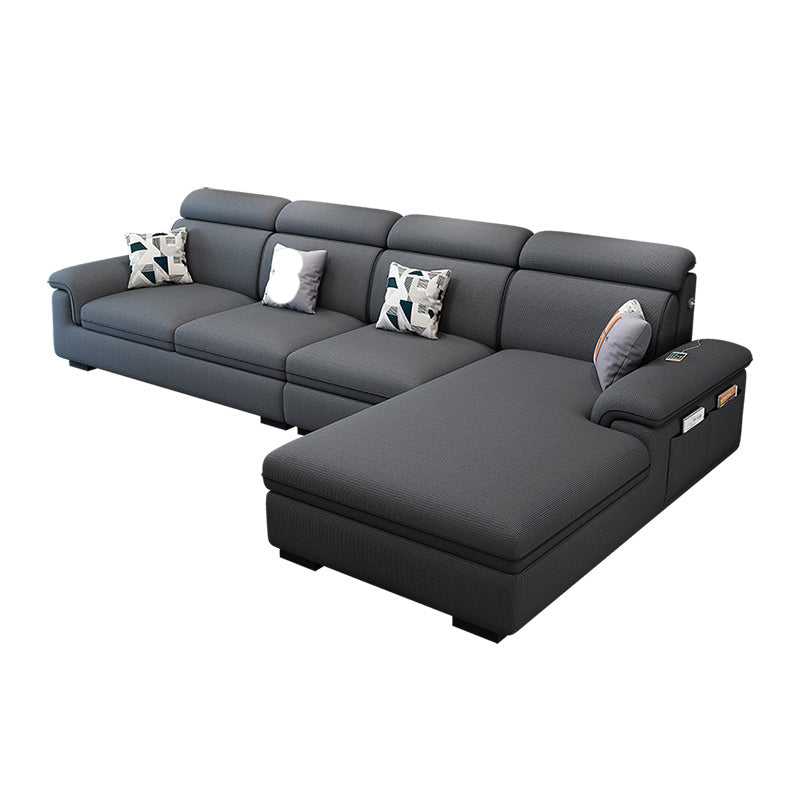 125.98"D x 70.87"W x 35.43"H Pillow Top Arm Sectionals, Modern High Back Sofa with Storage