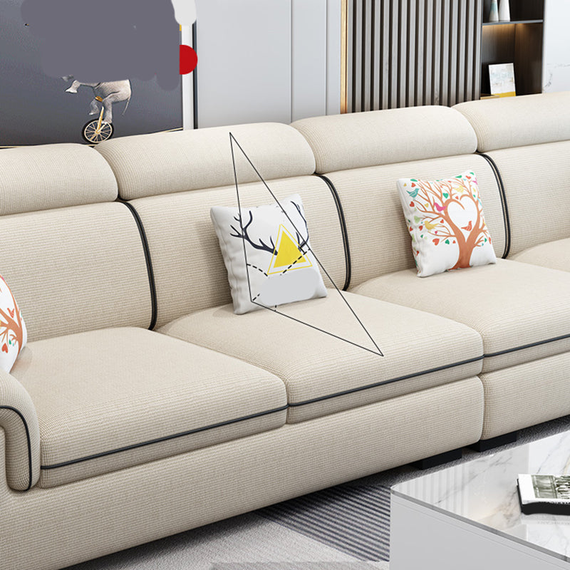 125.98"D x 70.87"W x 35.43"H Pillow Top Arm Sectionals, Modern High Back Sofa with Storage