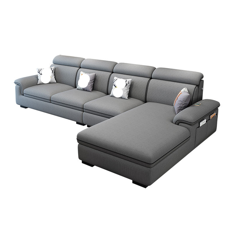 125.98"D x 70.87"W x 35.43"H Pillow Top Arm Sectionals, Modern High Back Sofa with Storage