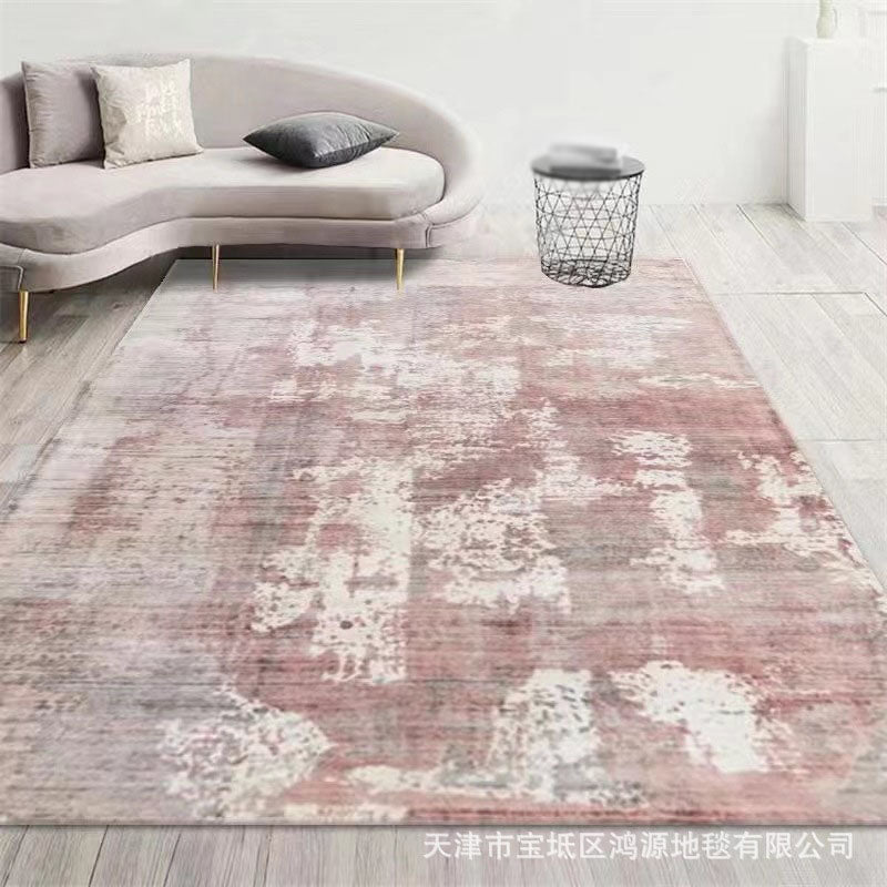 Roze abstract print tapijt polyester modern tapijt wasbaar wastidee vloerkleed voor woonkamer