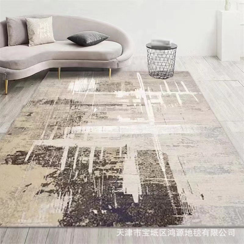 Roze abstract print tapijt polyester modern tapijt wasbaar wastidee vloerkleed voor woonkamer