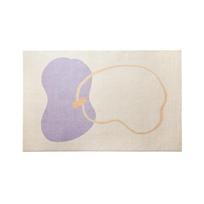 Purple Kids Area tappeto poliestere di poliestere tappeto senza slip tappeto per soggiorno