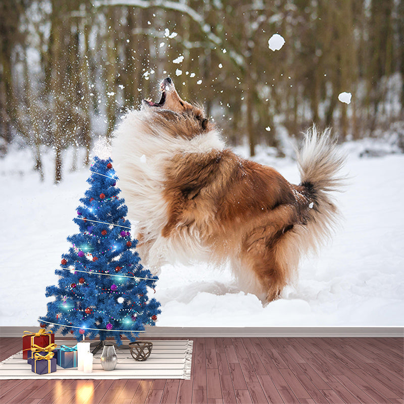 Lovely Dogs Photography Mural Wallpaper Decorative Bedroom Wall Mural