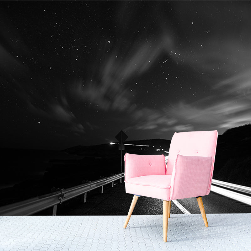 Highway Photography Mural Wallpaper Environment Friendly Living Room Wall Mural