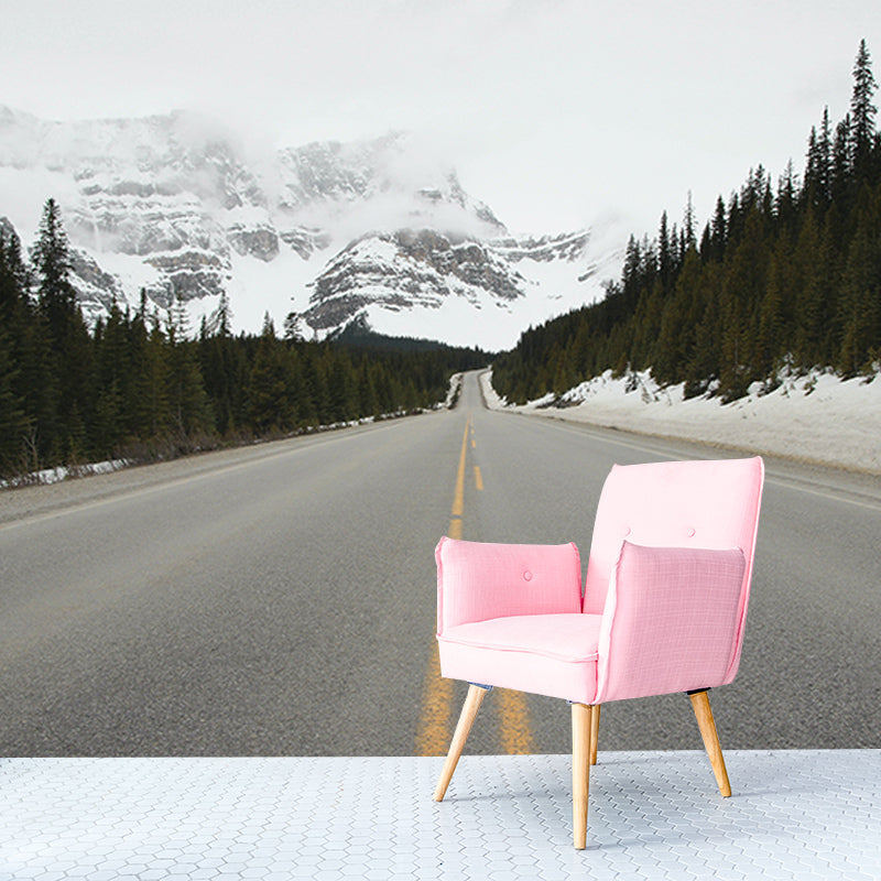 Photography Stain Resistant Mural Wallpaper Highway Indoor Wall Mural