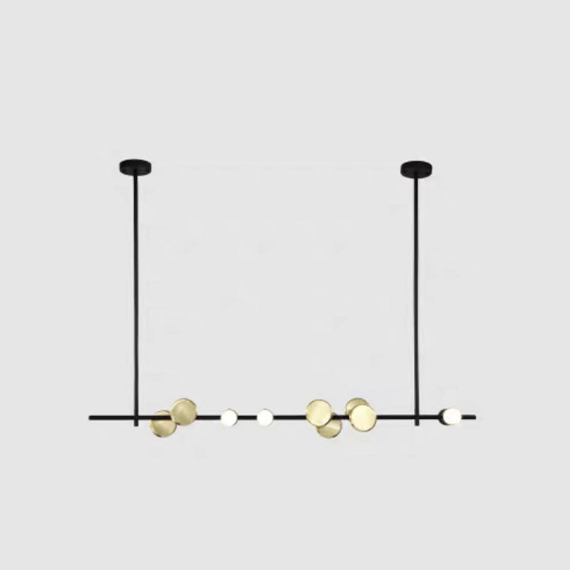 Postmodern Style LED Island Lamp Metal Dining Room Suspension Light Fixture