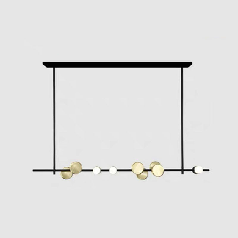 Postmodern Style LED Island Lamp Metal Dining Room Suspension Light Fixture