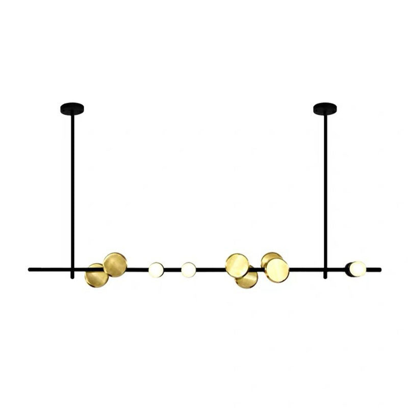 Postmodern Style LED Island Lamp Metal Dining Room Suspension Light Fixture