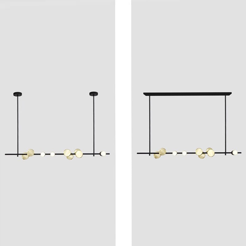 Postmodern Style LED Island Lamp Metal Dining Room Suspension Light Fixture