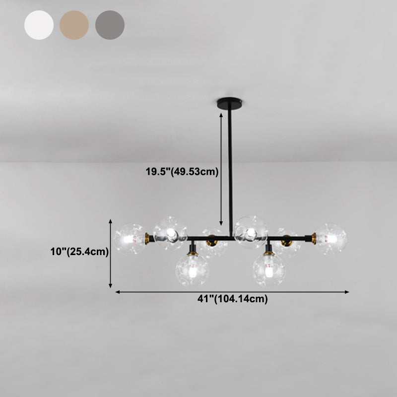 Modern Glass Pendant Lighting Nordic Island Light for Dining Room