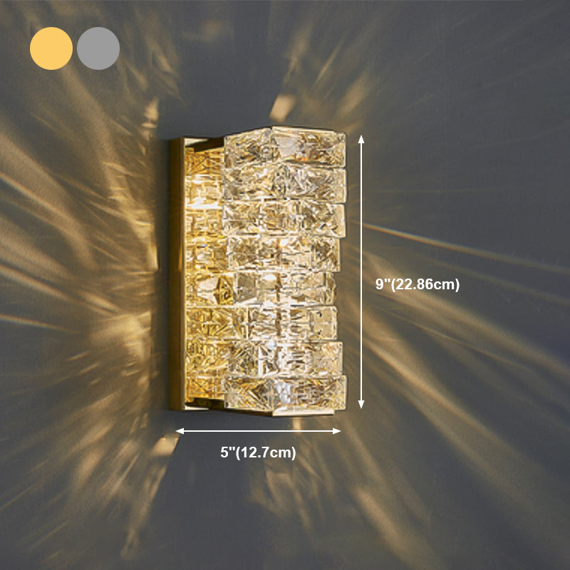 Crystal Unique Wall Sconce Modern 1 Light Wall Mount Light Fixture