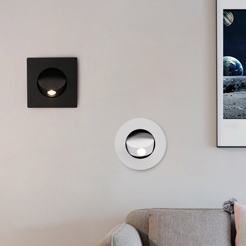 Geometric Shade Metal Wall Sconce Modern Style 1 Light Wall Mount Lighting