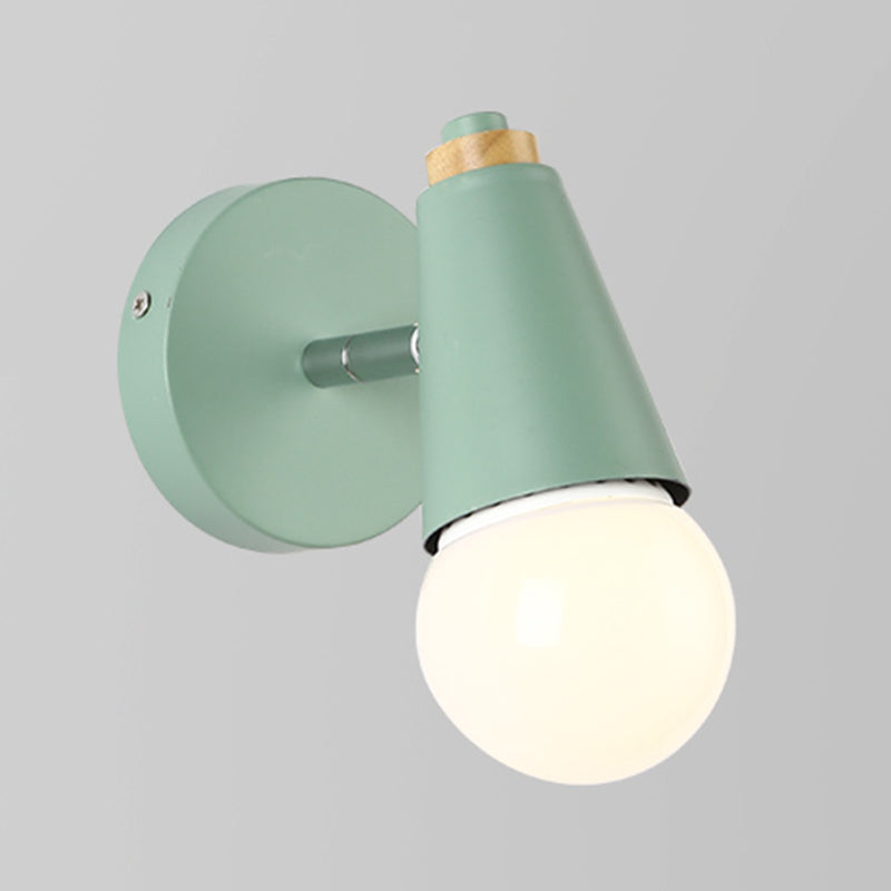 1 Light Wall Sconce Simple Macaron Style Wall Mount Lamp for Living Room