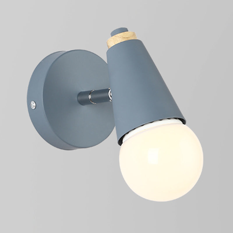 1 Light Wall Sconce Simple Macaron Style Wall Mount Lamp for Living Room