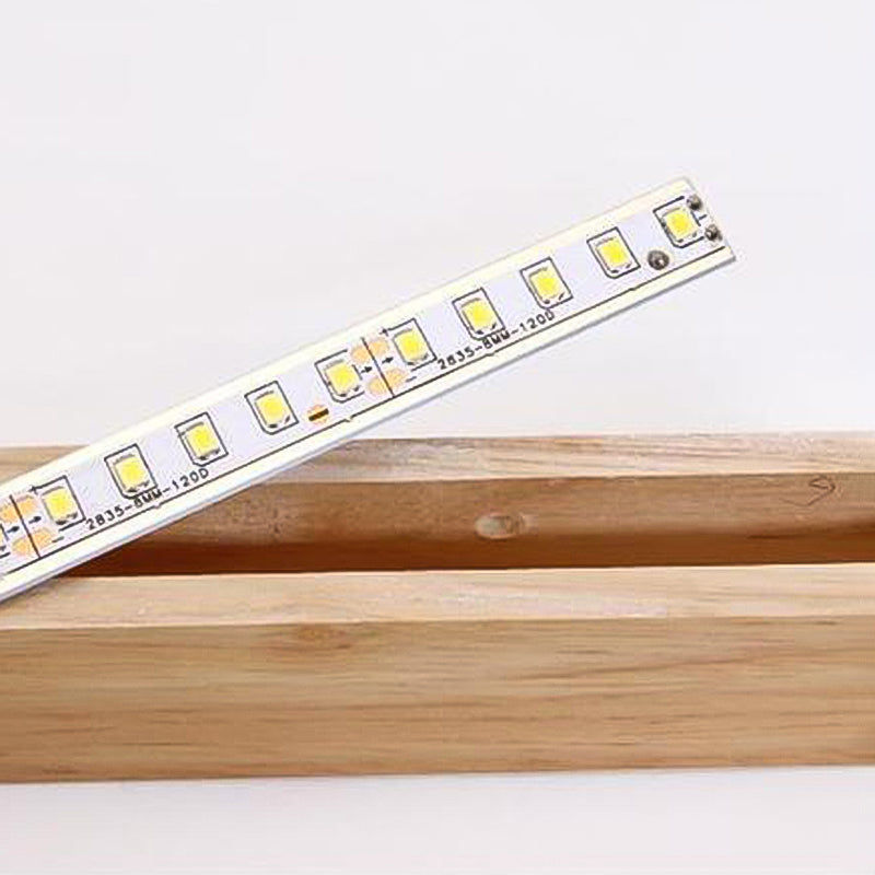 Vanité en bois nordique Light Single Light Mirror LED LED pour la salle de bain