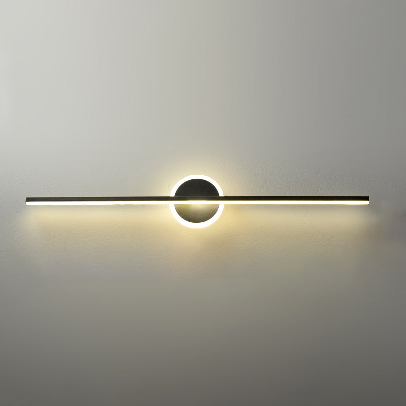 Light Luxury Metal Vanity Light Geometry LED Vanity Lamp with Acrylic Shade for Bedroom