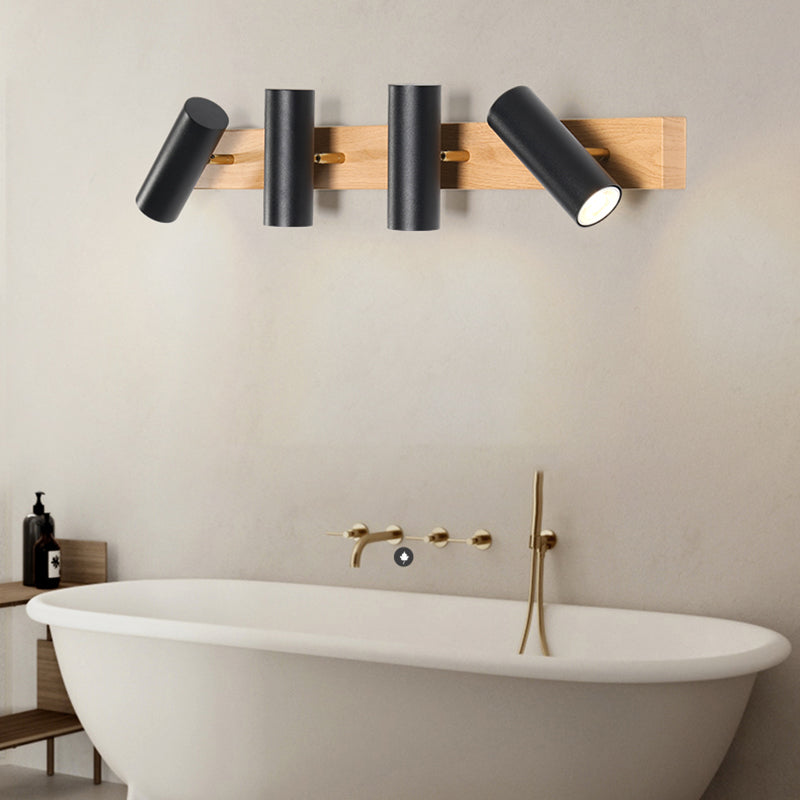 Lampade per vanità di vanità in ferro di ferro in stile nordico con tonalità in metallo per camera da letto