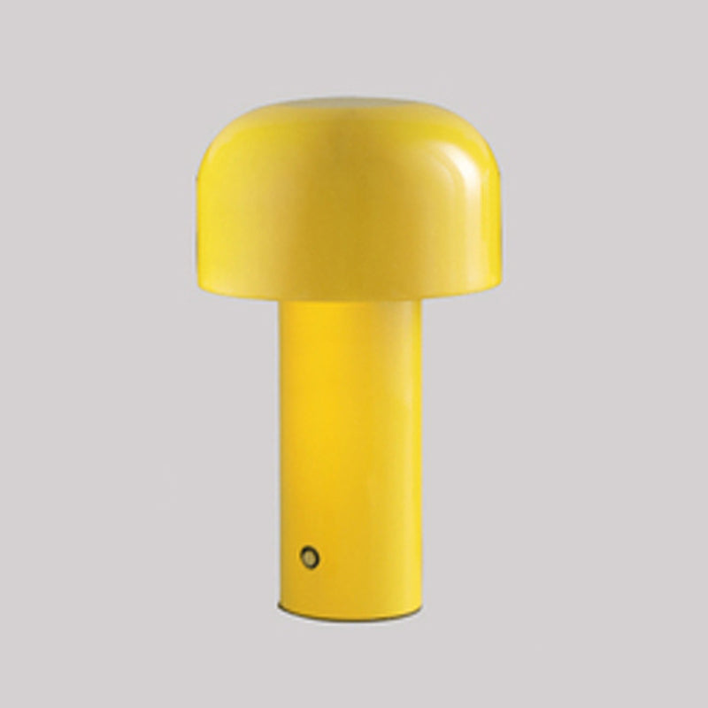 Modern Chargeable Table Lamp 1-Light Desk Light with Iron Shade for Living Room
