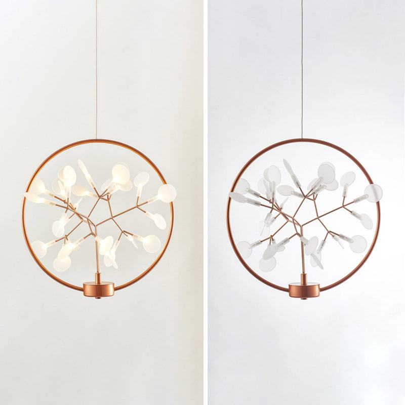 Luces de lámpara de araña geométrica moderna accesorios de iluminación de araña de metal
