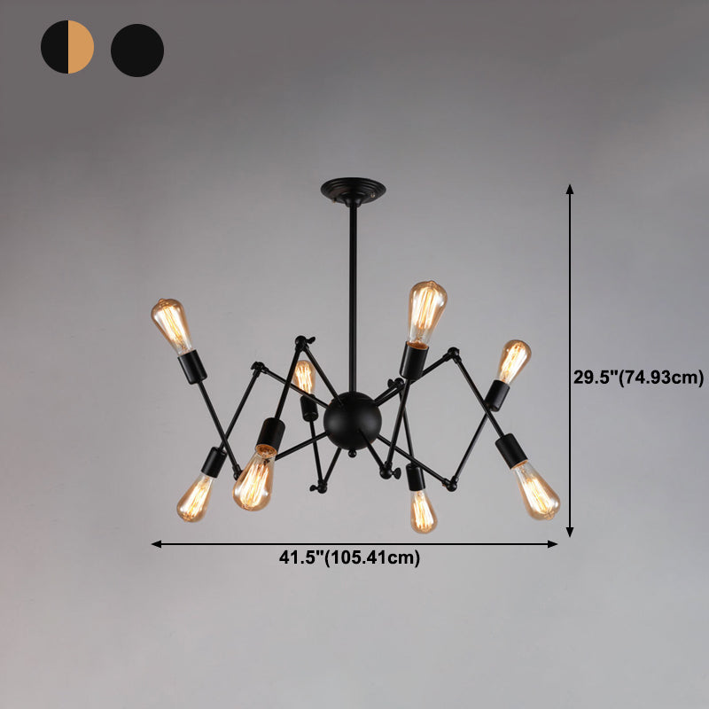 Industrial Branch Chandelier Lights Metal Chandelier Lighting Fixtures for Restaurant