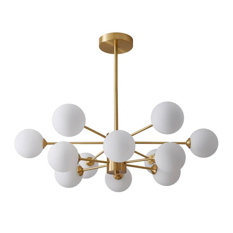 Luces de lámpara geométrica contemporánea accesorios de iluminación de lámpara de vidrio en oro
