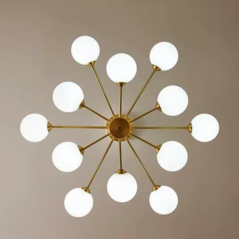 Luces de lámpara geométrica contemporánea accesorios de iluminación de lámpara de vidrio en oro