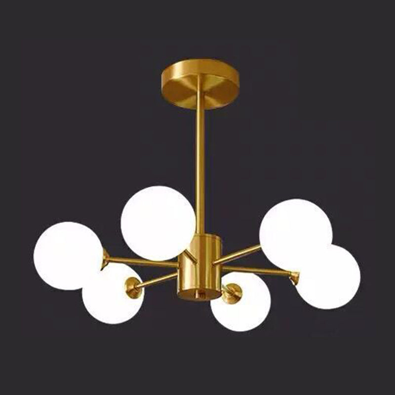 Luces de lámpara geométrica contemporánea accesorios de iluminación de lámpara de vidrio en oro