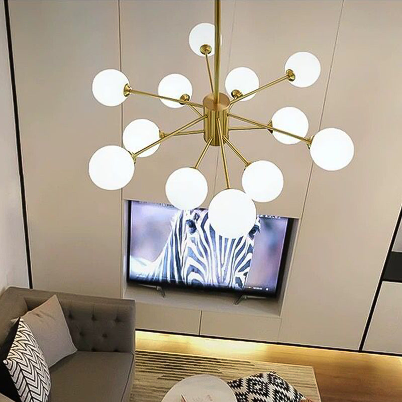 Luces de lámpara geométrica contemporánea accesorios de iluminación de lámpara de vidrio en oro