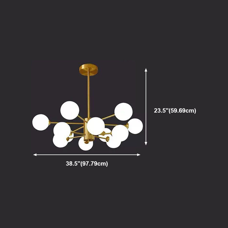 Luces de lámpara geométrica contemporánea accesorios de iluminación de lámpara de vidrio en oro