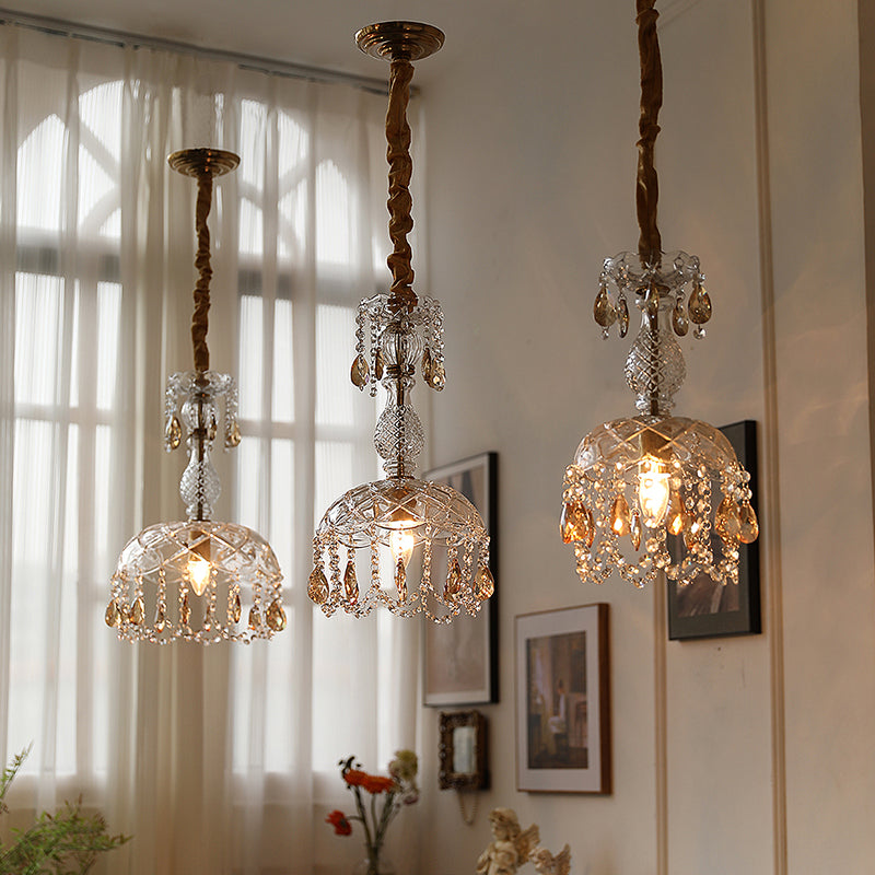 Topfabdeckung Schatten Hängende Beleuchtung moderner Stil Kristall 1 hängende Lampe für das Restaurant