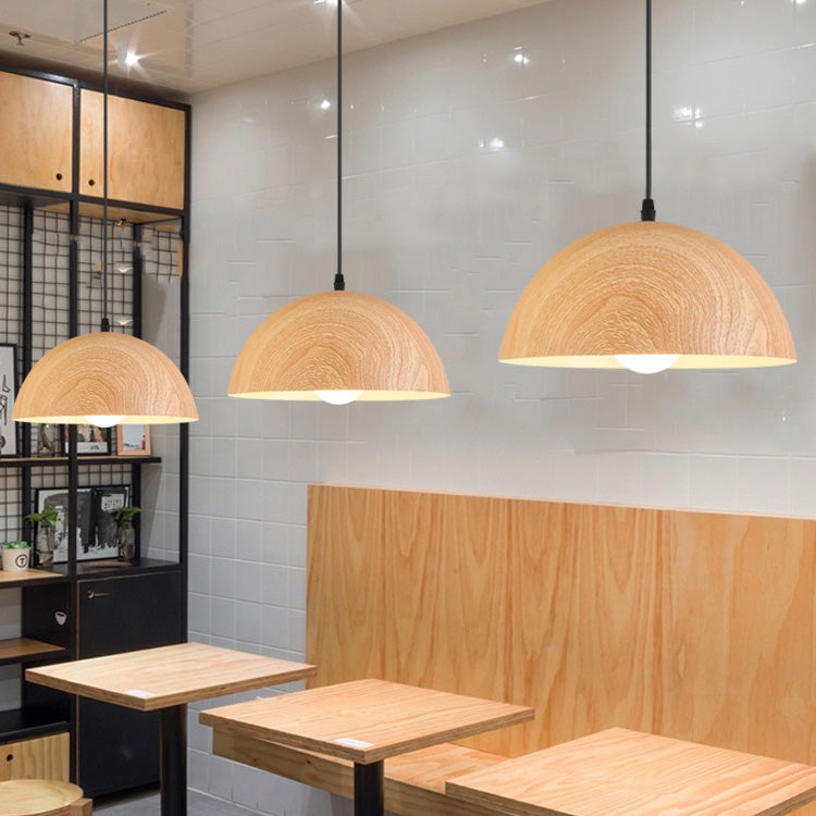 Nordic Style Aluminum Ceiling Light Geometry Bulb Pendant Lamp with Metal Shade for Bar