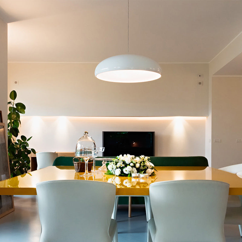 Makkaronstil Hängende Leuchte 1-Licht-Anhängerlicht mit Aluminium für Wohnzimmer