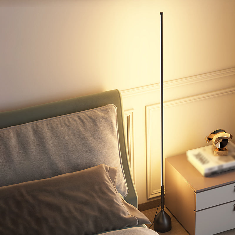 Moderne Bodenleuchte Form LED -Bodenboden Lampe mit Kieselgel Schatten für Schlafzimmer