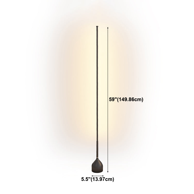 Moderne Bodenleuchte Form LED -Bodenboden Lampe mit Kieselgel Schatten für Schlafzimmer