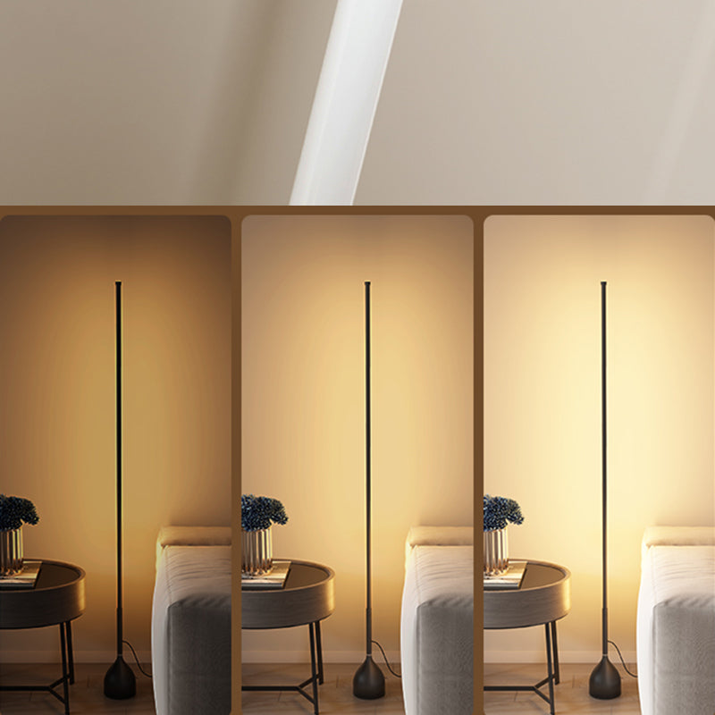 Moderne Bodenleuchte Form LED -Bodenboden Lampe mit Kieselgel Schatten für Schlafzimmer