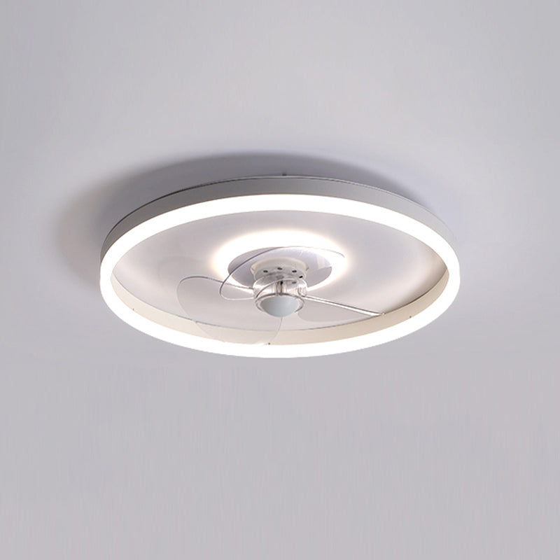 Modern Style Ceiling Fan Lighting Metal 2 Light Ceiling Fan Lamp for Living Room