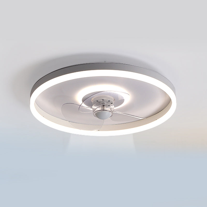 Modern Style Ceiling Fan Lighting Metal 2 Light Ceiling Fan Lamp for Living Room