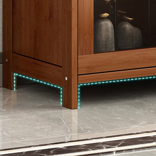 Bookcase standard moderni marrone libreria in legno fabbricato con porta per la casa