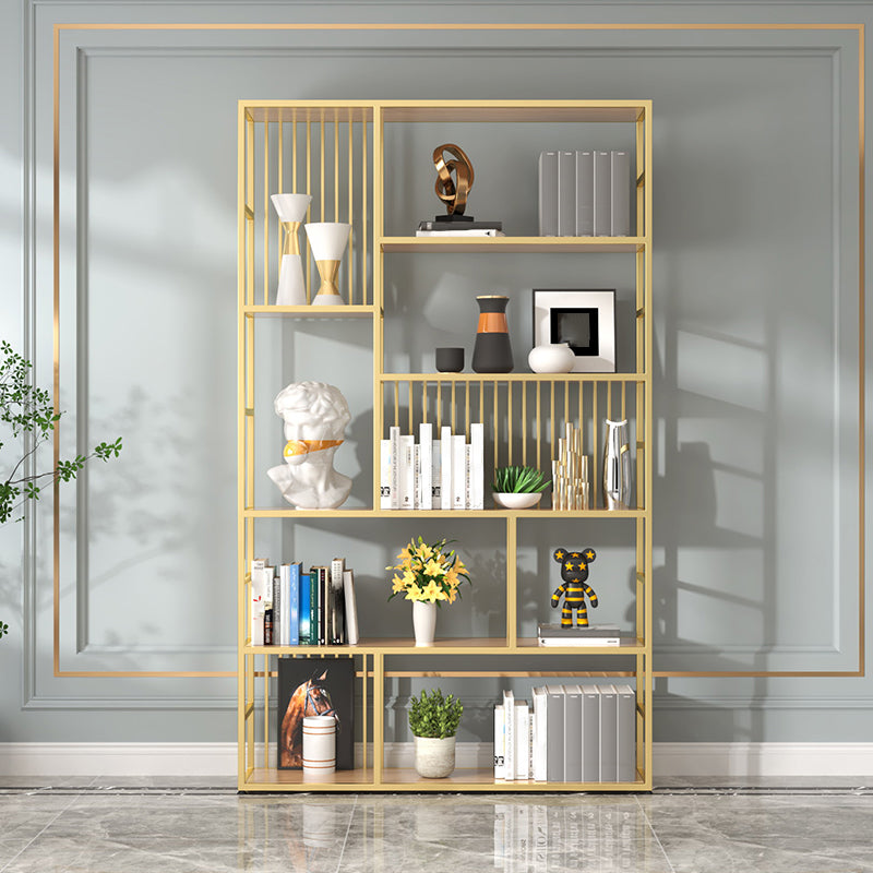 Manufactured Wood Shelf Etagere Bookshelf Modern Iron Frame Bookshelf for Office