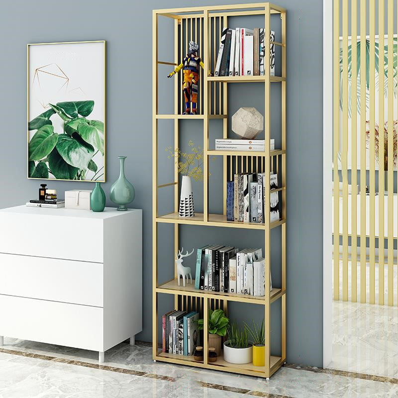 Hersteller Holzregal Etagere Bücherregal Modernes Eisenrahmen Bücherregal für Büro