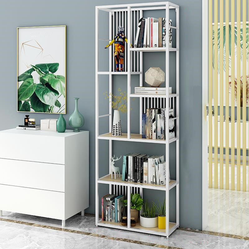 Hersteller Holzregal Etagere Bücherregal Modernes Eisenrahmen Bücherregal für Büro
